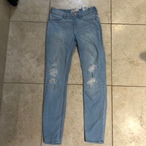 Abercrombie ripped jeans